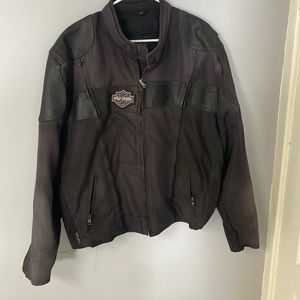 Men’s riding jacket with Harley Davidson patches